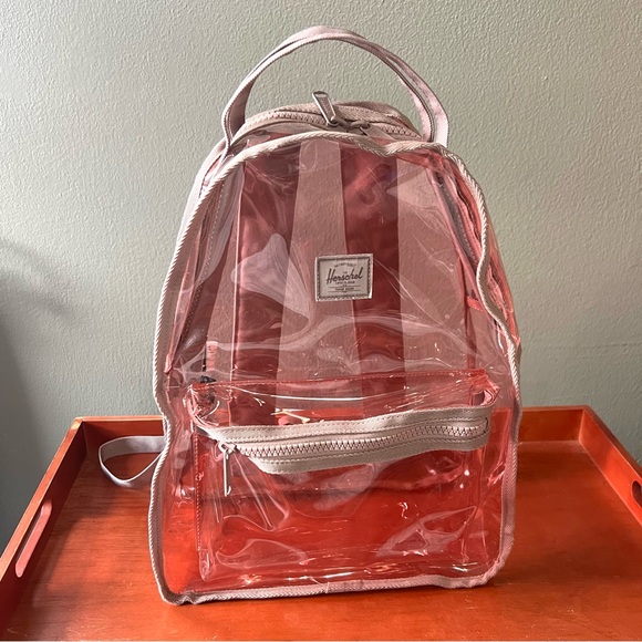 Herschel Supply Company Handbags - Herschel Supply Company Clear PVC Backpack with Pink Trim